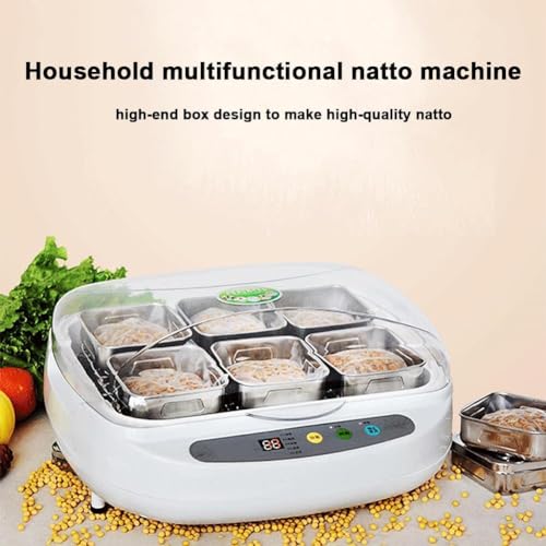 Natto Fermentatore elettrico per yogurt da 3,5 l, con pannello di controllo intelligente per una perfetta preparazione di yogurt e natto