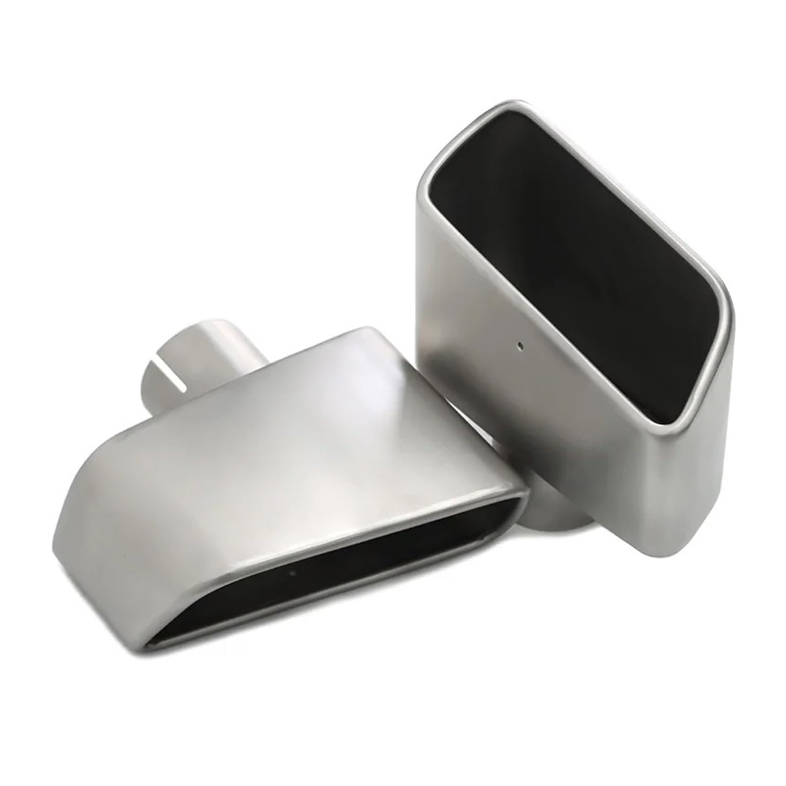 Tubo de escape de coche Punta del silenciador de para escape Cuadrado acero inoxidable para tubo Tubo para coche para boquilla(Matte 210mm)