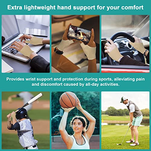 Wootshu Thumb Support Brace - Cmc Joint Thumb Splint For Pain Relief, Arthritis, Tendonitis, Sprains, Strains, Carpal Tunnel & Trigger Thumb Immobilizer, Wrist Strap, Left Or Right Hands (M)(1 Pair) #TOP5