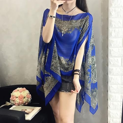 French Sun Protection Chiffon Shawl for Women - Lady Fashion Casual Beach Shawl3