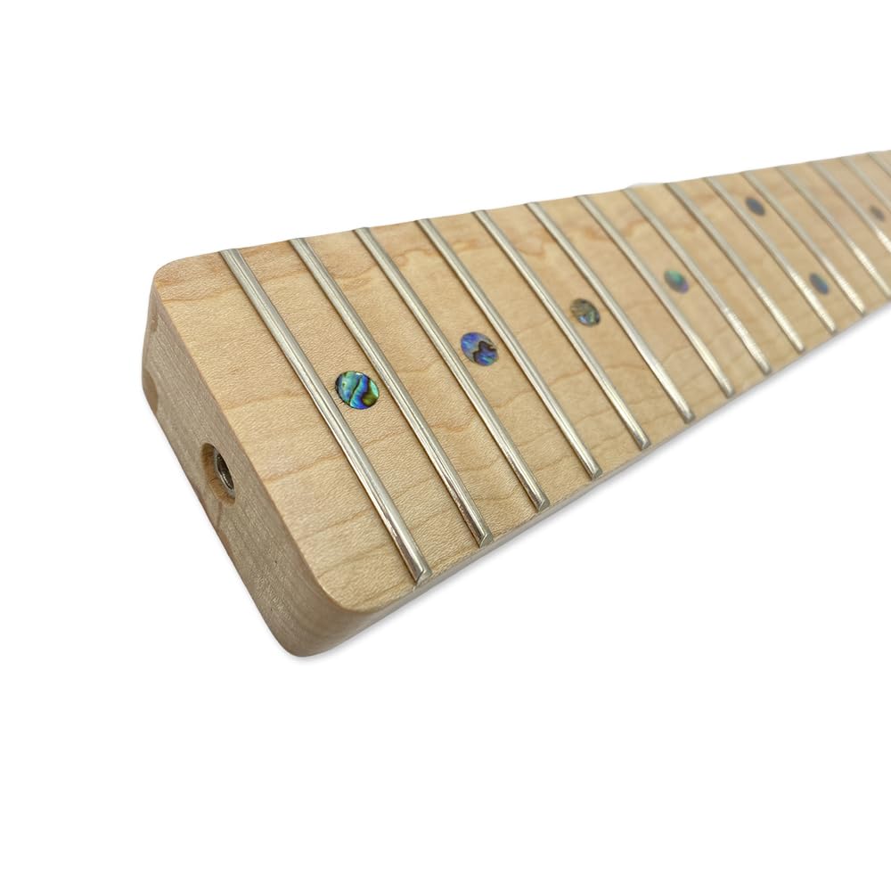 Gryf gitary elektrycznej Tiger Striped 21 Fret 25,5 cala Żółta farba zastępcza