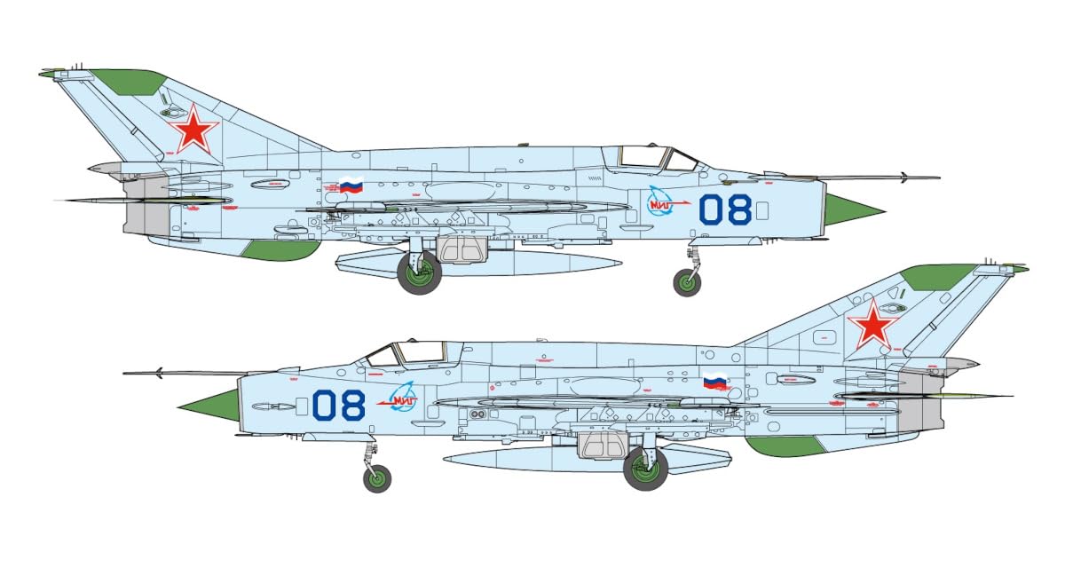Amazon | プラッツ 1/48 MiG-21 bis フィッシュベッドL ブルー