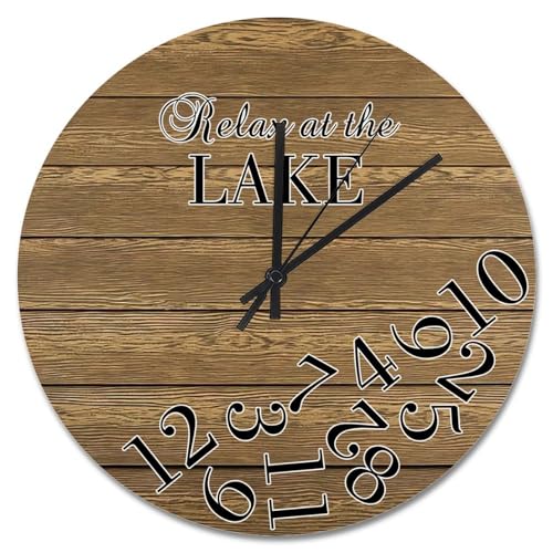 Horloge murale shabby chic 38cm, la solution déco pour salon vide