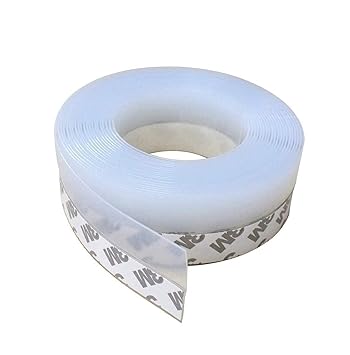 XOZA BIGXEN Silicone Door Seal Strips, Soundproof Weather Stripping Windproof Door, Self Adhesive Sealing Sticker for Window Gaps, Insect, Bottom of Side Door Tape for Home (3 Meter,White) - image, photos