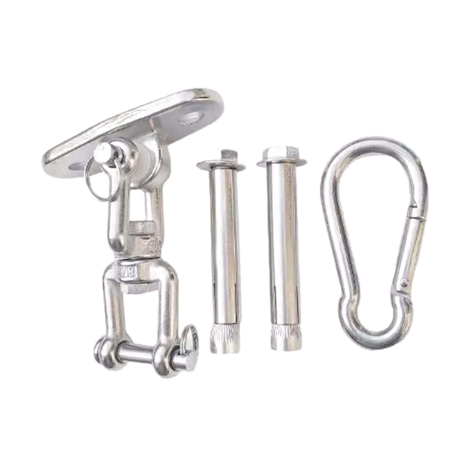 VHcgCGJ Ceiling hook, 1 Set Hammock Chair Hook Rotatable Sandbag Swing Kit Load-Bearing(C,Expansion screw)