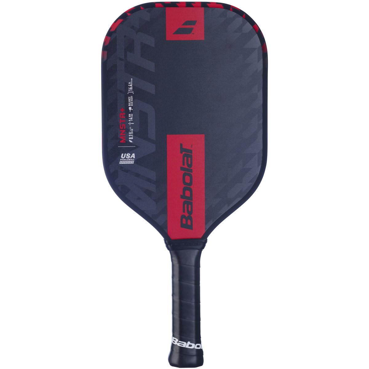 Babolat MNSTR+ Pickleball Paddle (Black/Red)