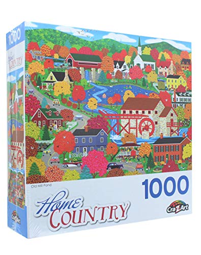 RoseArt - Home Country - Old Mill Pond - 1000 Piece Jigsaw Puzzle for Adults2
