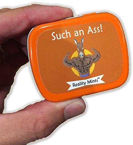 Such An Ass Mints – Buff Donkey Design Mint Tin – Novelty Candy For Men – Chocolate Breath Mints, Sugar-Free #TOP2