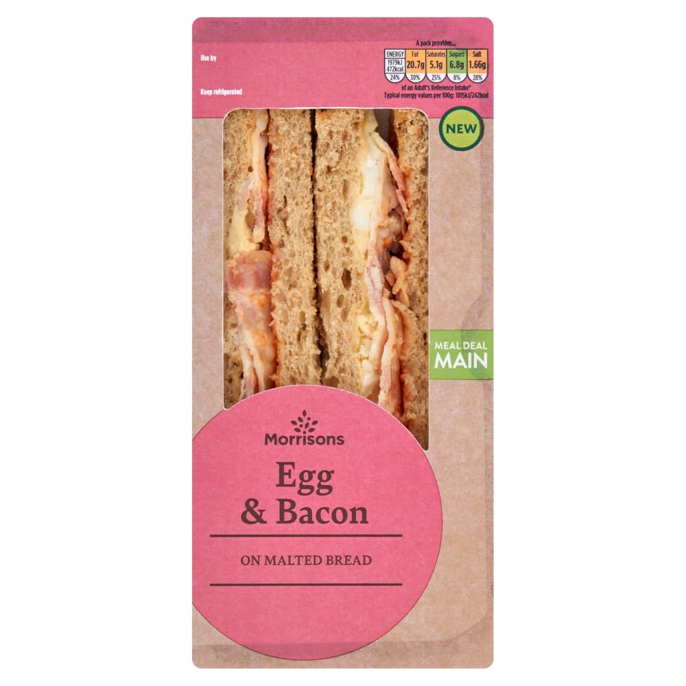 Morrisons Egg Mayo & Bacon Sandwich 195g