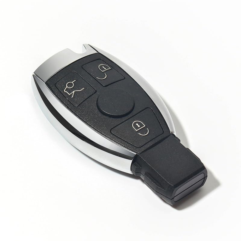 Suitable for for Mercedes Benz Year 2000+ Supports Original NEC and BGA 2/3/4 Buttons Keyless Entry Remote Car Key(2 Buttons)