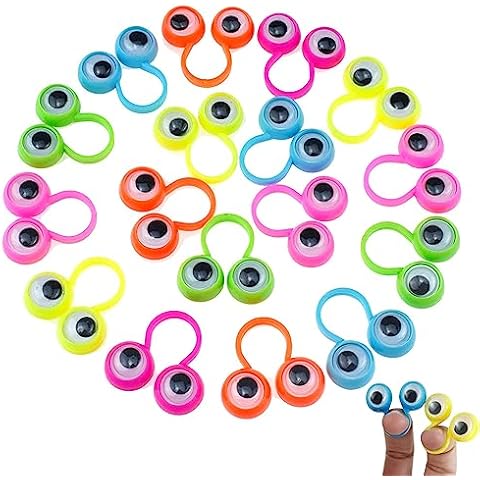 100 PCS Wiggly Eyeball Finger Puppets by Aruytps Cover
