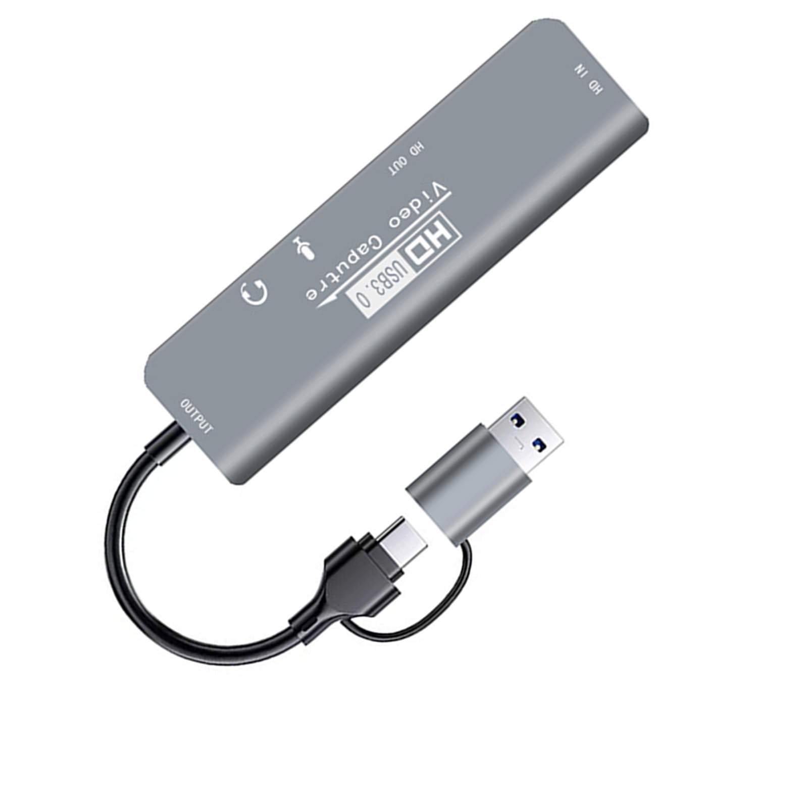 Tarjeta de captura de video multifuncional para creación de contenido 4K UHD para interfaces tipo C y USB 3.0 en varios dispositivos informáticos interfaces dobles