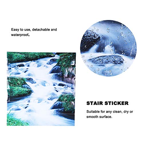 3D Rock Stones Waterval Trap Riser Stickers Waterdichte Zelfklevende Trap Stickers Muursticker Behang Home Decor - Image 4