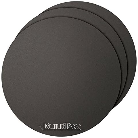 BuildTak 3D Printing Build Surface, 6.5" Diameter Round, Black (Pack of 3) Cover