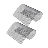 Lurrose 2 Stück Teiliges Grillnetz Hitzebeständigem Antihaftbeschichtetem Glasfaser mesh Wiederverwendbar für Holzkohle Gasgrills für Bbq Picknick und Vielseitiges Grillzubehör