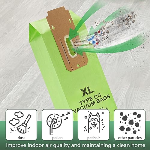 Image of 8 Packs Vacuum Bags for Oreck Type CC, Compatible with All Oreck XL Upright Vacuum Cleaner - Replaces Part # CCPK8DW