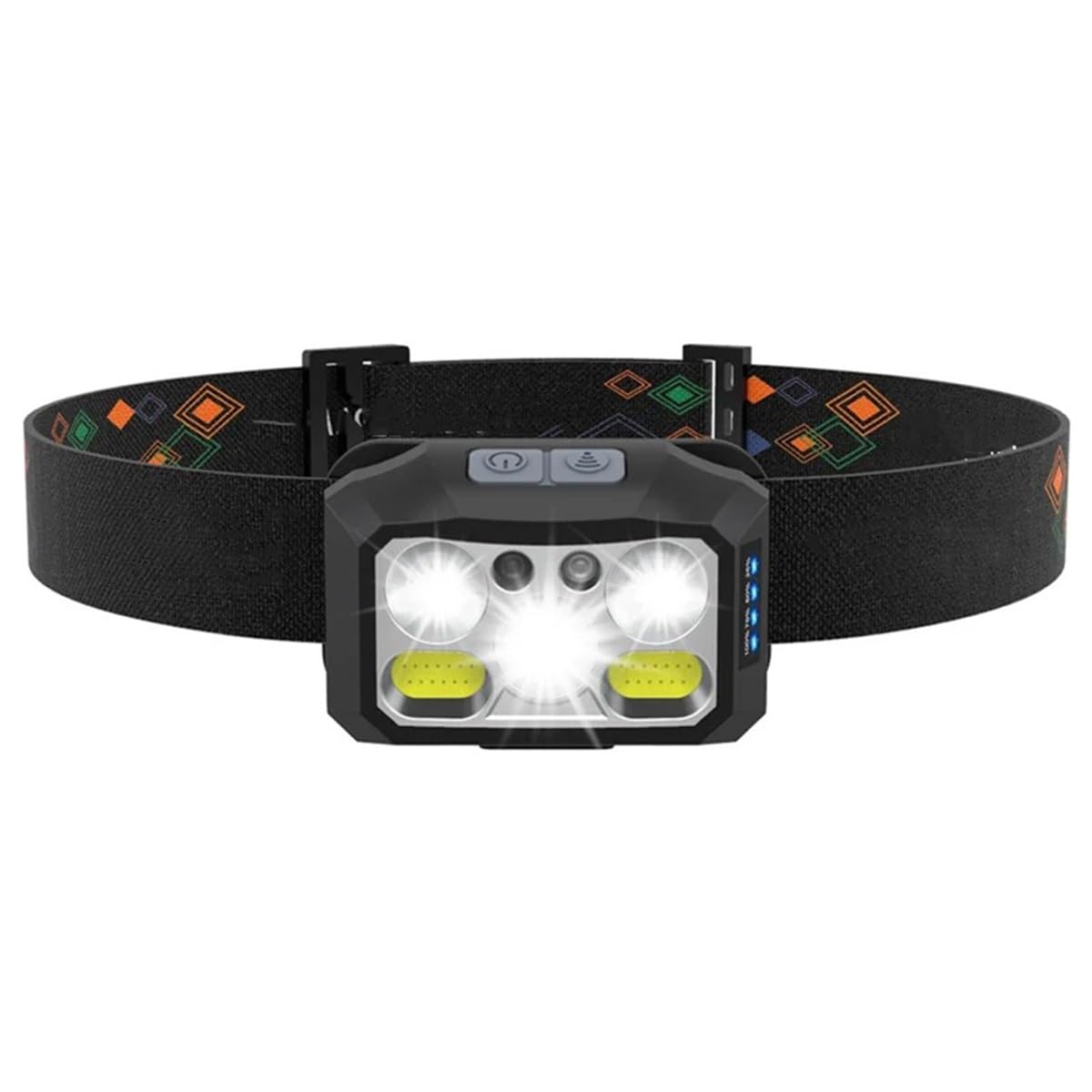 Lampe frontale LED rechargeable pour l'extérieur, la nuit, la course à pied, la pêche, la randonnée