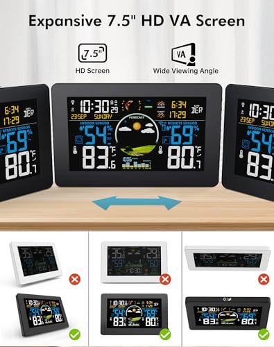 Weather Station Wireless Indoor Outdoor Digital with Remote Sensor - Image 4