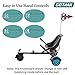 Gotrax Hoverboard Attachment with Rear Shock Absorption, Hoverboard Go Kart(BLA)