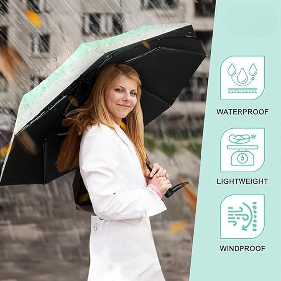 Image of TEKCOOL Umbrella, UV Big Size Umbrella for Sun Protection Rain Windproof Strong Large 3 Fold for Men Women Kids Boys Girls Perfect & Stylish Windproof & Compact?