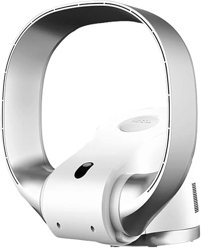 Ventilador de refrigeración oscilante sin aspas, ultra silencioso para pisoescritoriopared multiplicador de aire con control remoto y temporizador