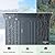 Grovellis 3x5 FT Outdoor Metal Storage Shed, Single Door, 1 Clear Window, Tool Shed for Garden, Patio, Backyard
