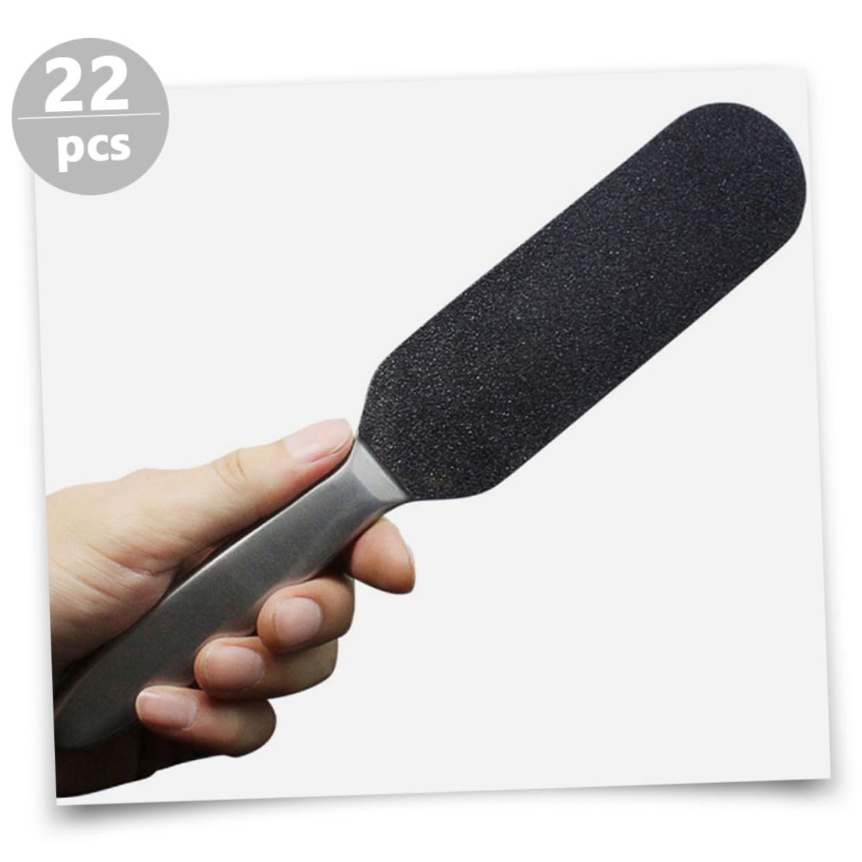 SHERCHPRY 1 Set Handheld Scrubber Professional Foot Care Tools with Handles and Sandpaper Pads for Exfoliating Calluses and Dead Skin