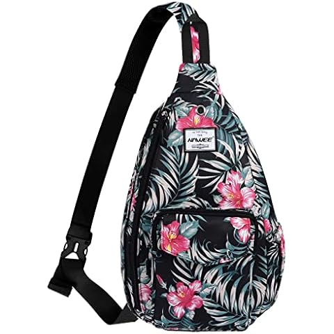 HAWEE Rucksack Sling für Damen Anti-Wasser Umhängetasche geneigt verstellbar Pack Cover