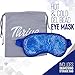 Thrive Eye Care Gel Bead Eye Mask Hot & Cold - Azure, 1 Count - Reusable Sleep Mask & Puffiness Relief - Cold Compress & Warm Wrap for Migraines, Dryness & Dark Circles