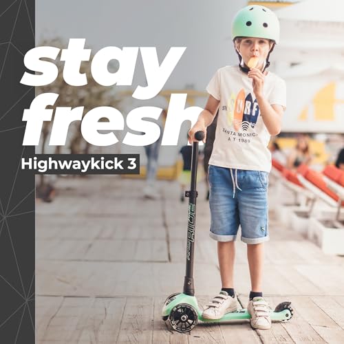 Scoot & Ride Highwaykick 3 LED kiwi, Grün