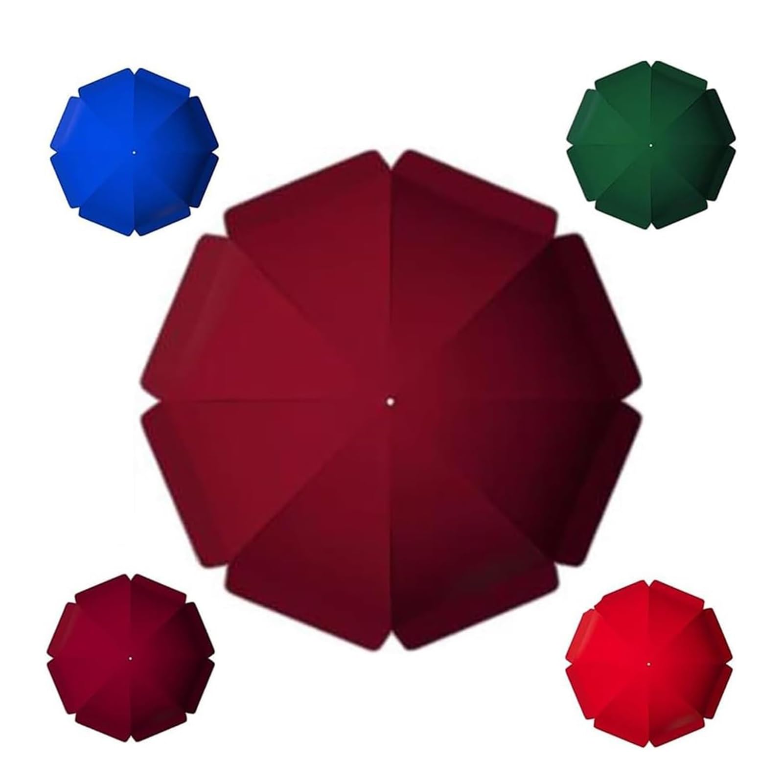 Cubierta impermeable de repuesto para sombrilla de 3 m, para sombrilla voladiza de 8 puntales, de tela, ideal para patio, jardín, playa y piscina (borgoña, 2,2 m)