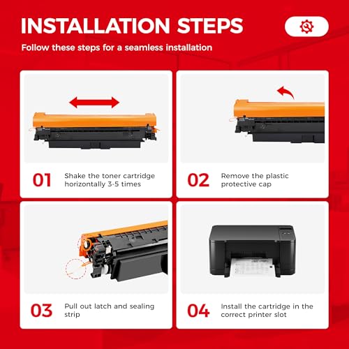 Image of 210X High-Yield Toner Cartridge Set 4-Pack Compatible for HP 210X W2100X 210A W2100A for Color LaserJet Pro MFP 4301dw 4301dwe 4301fdn 4301fdne 4301fdw 4301fdwe 4201dn 4201dne 4201dw 4201dwe Printer