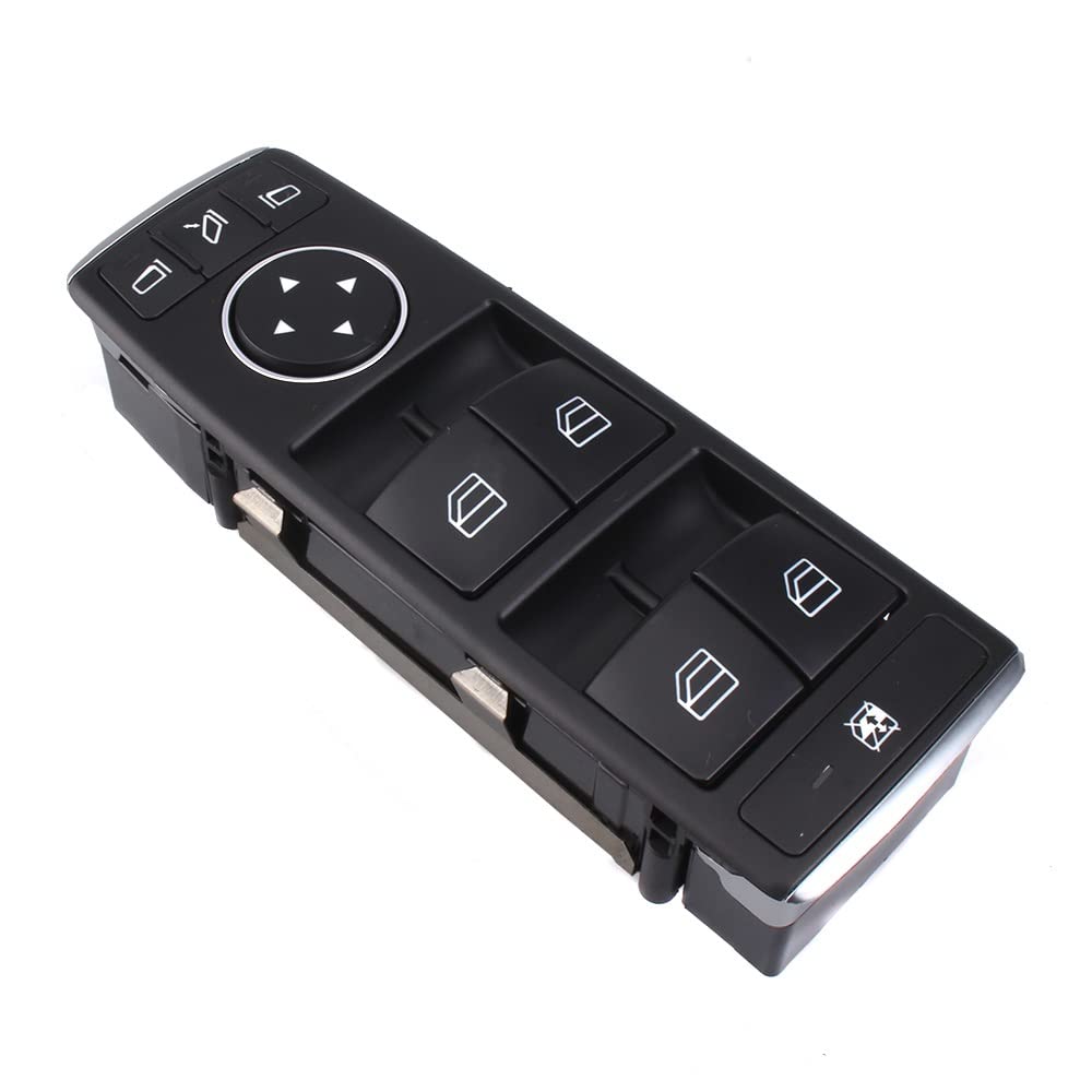 Interruttore finestrino Elettrico Interruttore di Comando alzacristallo Elettrico Anteriore Sinistro per Mercedes-Benz B G GL ML GLA Classe A1669054400 Interruttore di Controllo finestrino