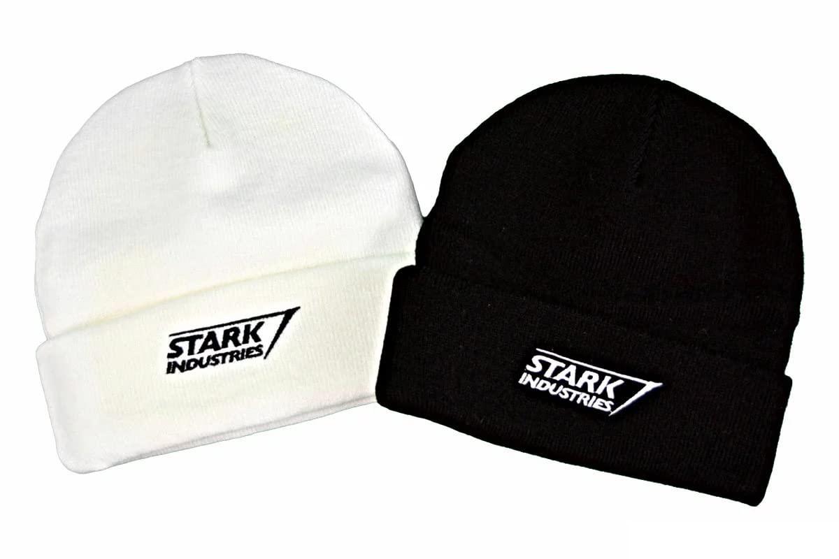 Amazon | [株式会社トモクニ] マーベル MARVEL STARK INDUSTRIES ニット キャップ オリジナルステッカー付  (ホワイト) |