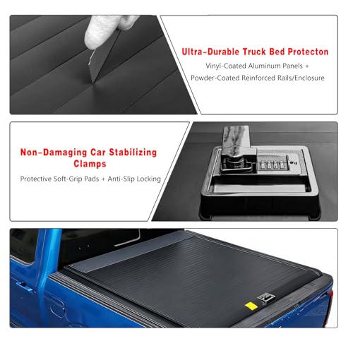 Image of 5.8FT Retractable Bed Cover Chevy Silverado 14-26 /GMC Sierra 1500 (69 inch) Bed