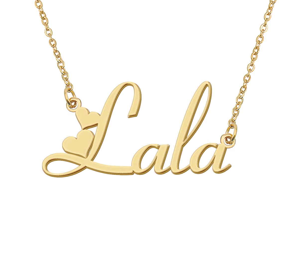 AoloshowPersonalized Name Necklace Bracelet Custom Made Any Names Stainless Steel Jewelry for Womens Moms