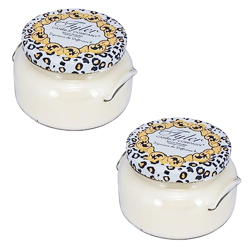 Tyler Creamy White 2-Wick 22 ounce Glass Aromatherapy Scented Jar Candle Pack of 2, Wishlist