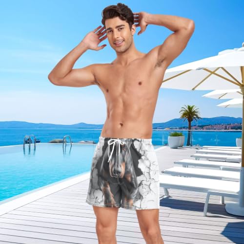Traje de baño de doberman 3D running con tecnología de secado rápido 3