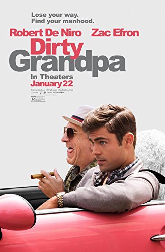 DIRTY GRANDPA - 13.5'x20' Original Promo Movie Poster 2016 Robert De Niro Zac Efron