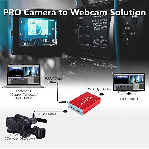 Mirabox Capture Card,USB 3.0 HDMI Game Capture Card Device Support HD Video HDCP 1080P Windows 7 8 10 Linux YouTube OBS Twitch for PS3 PS4 Xbox Wii U Streaming and Recording, HSV3211