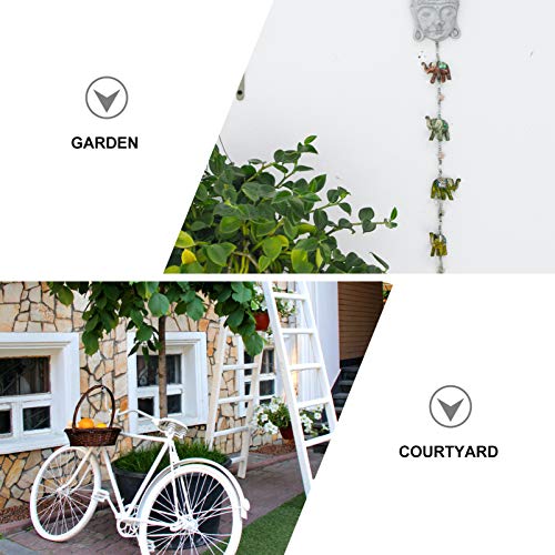 Crochets muraux en fer de jardin : patère fleur et décoration murale métal