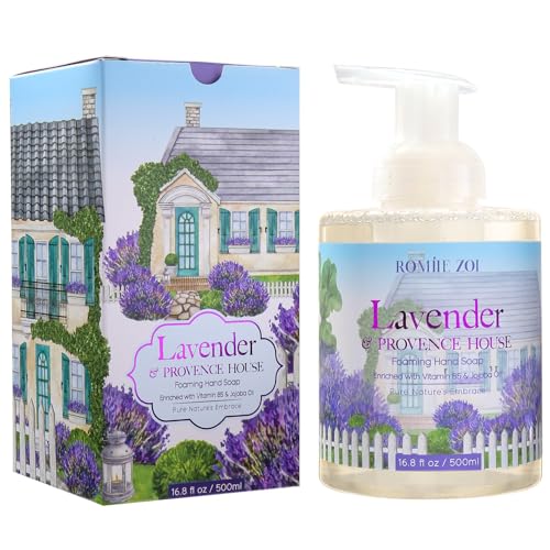 Image of ROMIIE ZOI Foaming Hand Soap, Lavender & Provence, 500ml / 16.8fl.oz | With Gift Box, Gentle cleansing, nourishes skin without drying