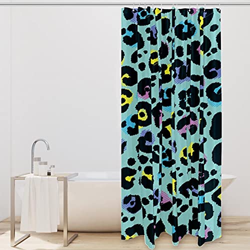 Rideau de douche animaux abstraits colorés 183 cm pour salle de bain - 3