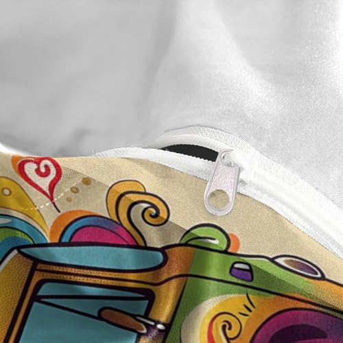 Housse de couette 3D Yin-Yang parure de lit King 220x240cm - 8