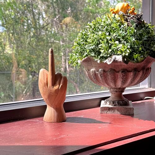 Estatua de Madera Tallada a Mano 7.75 Pulgadas Alta miniatura 5