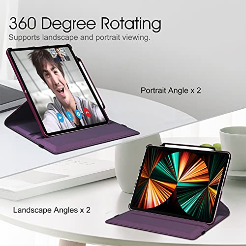 FINTIE Rotating Case Compatible with iPad Pro 12.9 inch (2022/2021/2020/2018 - Image 4