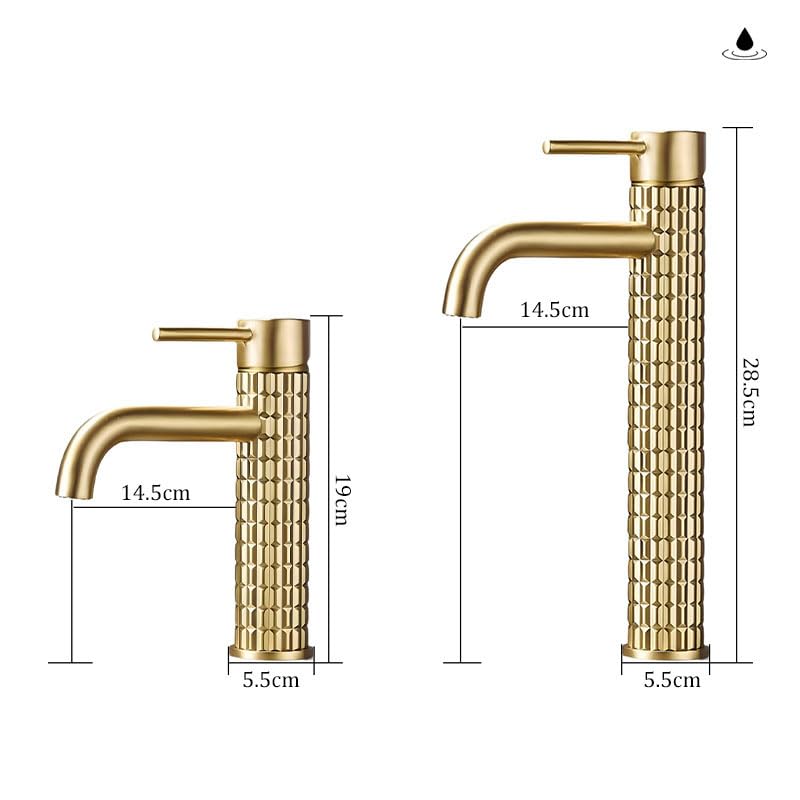 TYKHGFS Desagüe de Fregadero emergente de Oro Cepillado, tapón de residuos de latón anticierre para lavabos de baño(Azul)