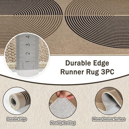 Tapis de cuisine antidérapants pour sol sécurisé et propre lot de 3 - 6
