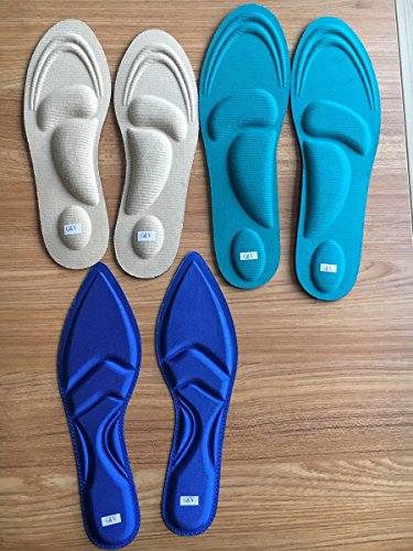 G&V Foot Pain Relief Memory Foam Insole Designed for Aching,Swollen,Diabetic or Sore Arthritic Feet for Women Beige