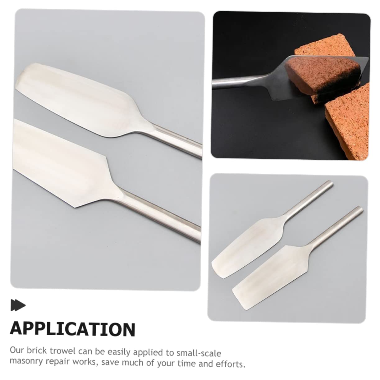 Paleta De Albañil Inoxidable Llana De Construcción Para Acabado De Muros y Pavimentos Herramienta Duradera y Ergonométrica Para De Albañilería y Decoración